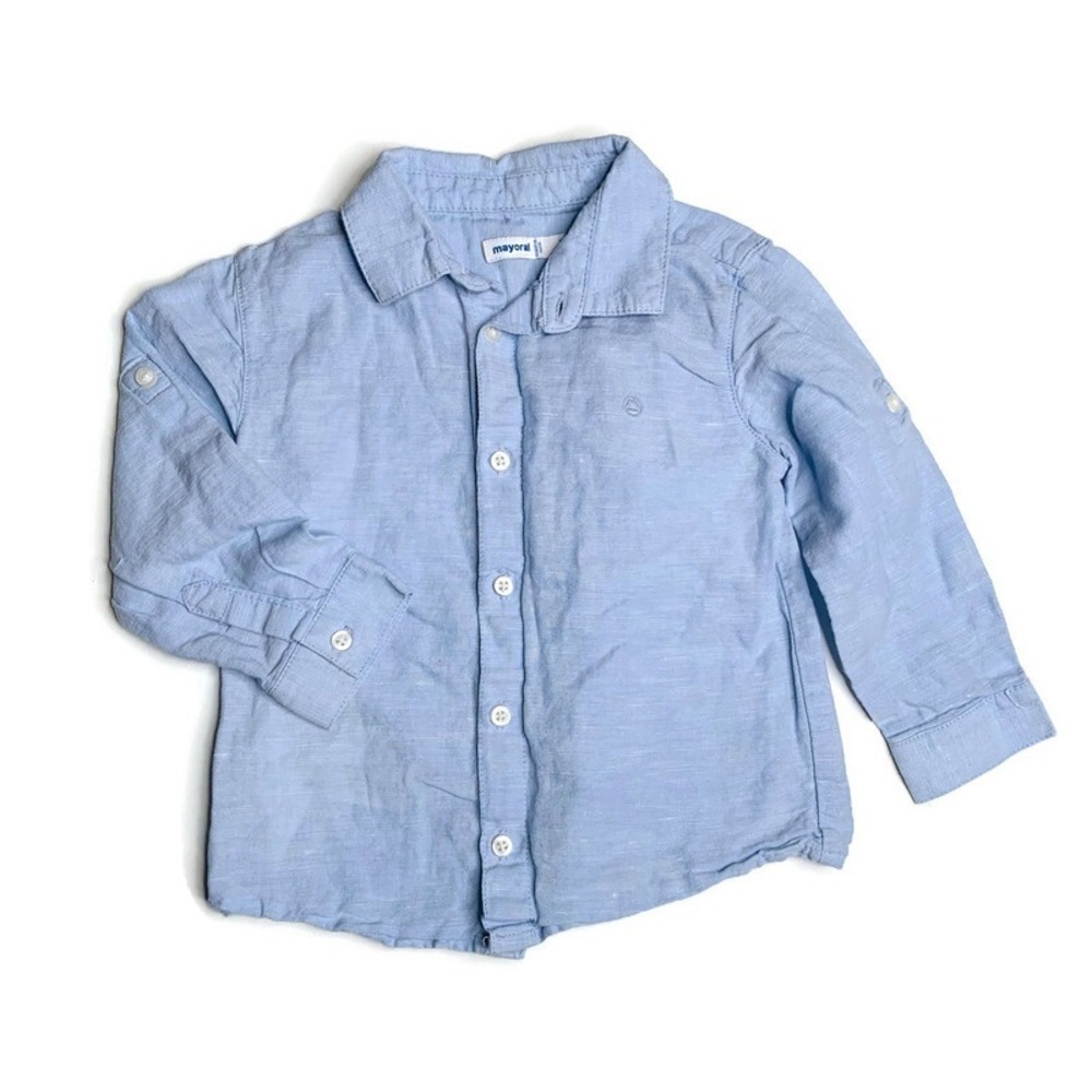 Mayoral baby boy’s 18M button down shirt‎